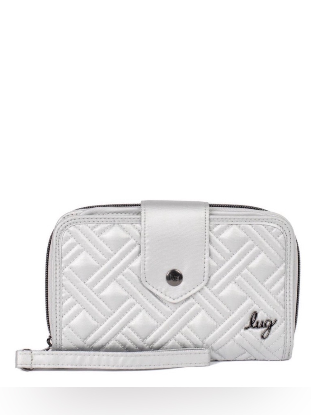 Lug Foxtrot RFID Wristlet Wallet NWT Metallic Silver